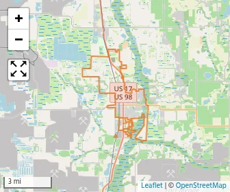 Area schools map